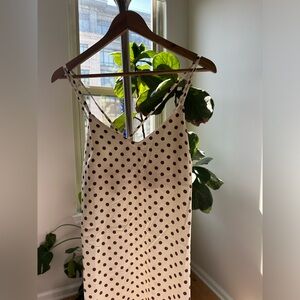 Mango polka dot dress size S new with tags